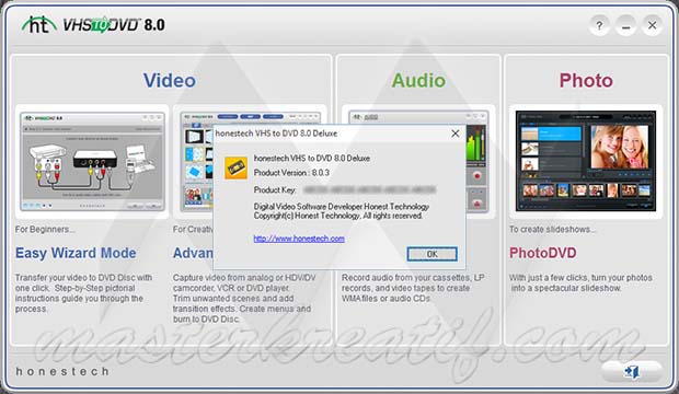 honestech vhs to dvd 5.0 deluxe product key